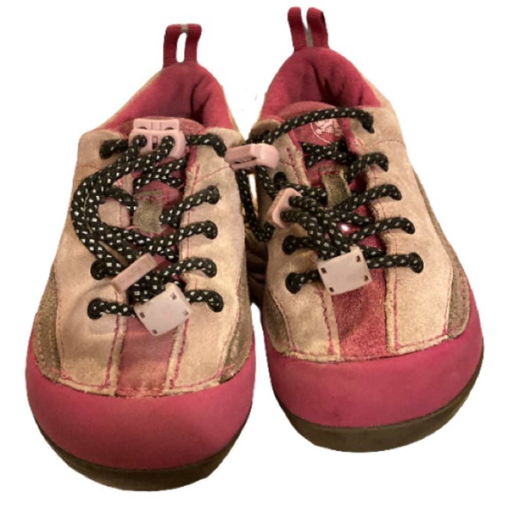 Crocs ToddlerGirls Pink Hiking Suede Slip-On Sneakers Shoes Size 10